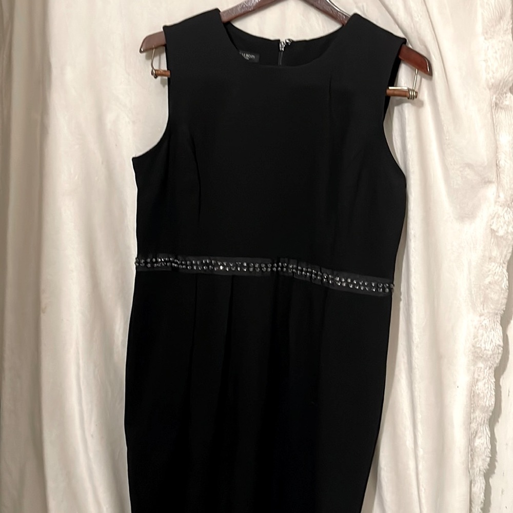 Talbots black pointe dress size 12p
